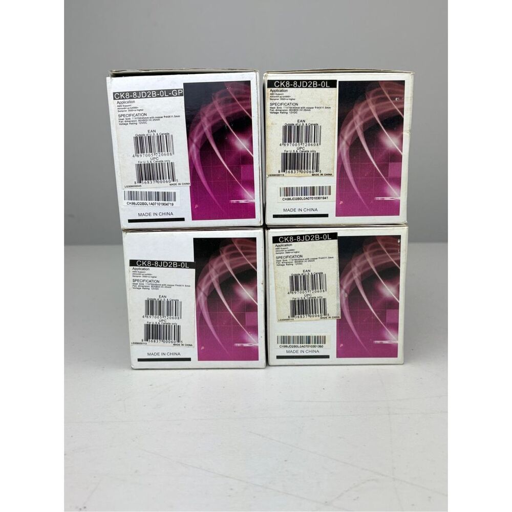 Cooler Master CK8-8JD2B-0L-GP 80mm CPU Cooler Set Of 4- New In The Box FA2469